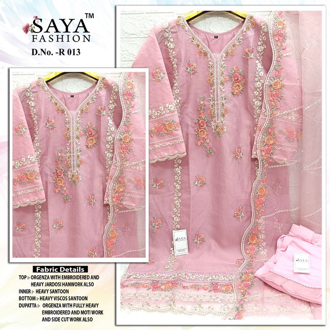 R 013 By Saya Embroidery Pakistani Readymade Suits Exporters In India
